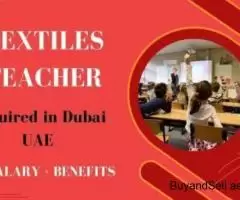 Textiles Teacher Required in Dubai