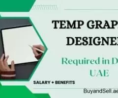 Temp Graphic Designer Required in Dubai