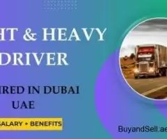 Light and Heavy Driver Required in Dubai