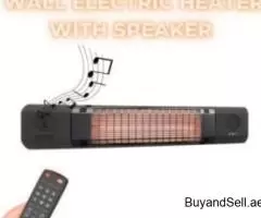 Electric heater with speaker