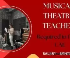 Musical Theatre Teacher Required in Dubai