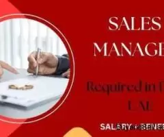 Sales Manager Required in Dubai