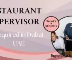 Restaurant Supervisor Required in Dubai