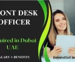 Front Desk Officer Required in Dubai