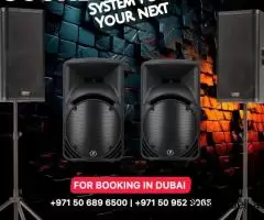 Speaker On Rent | Speaker Rental Dubai | Sound System On Rent in Dubai Contact us: +971 50 952 3065