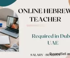 Online Hebrew Teacher Required in Dubai