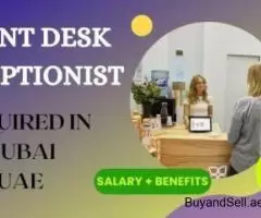 Front Desk Receptionist Required in Dubai