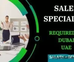 Sales Specialist Required in Dubai