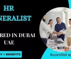 HR Generalist Required in Dubai