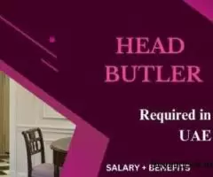 Head Butler Required in Dubai