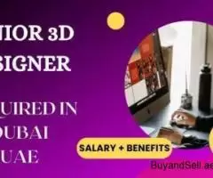 Junior 3d Designer Required in Dubai