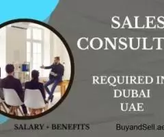 Sales Consultant Required in Dubai