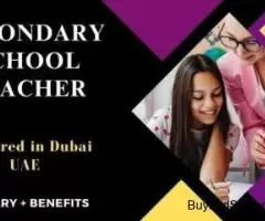 Secondary School Teacher Required in Dubai