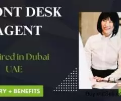 Front Desk Agent Required in Dubai