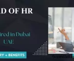 Head of HR Required in Dubai