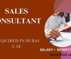 Sales Consultant Required in Dubai