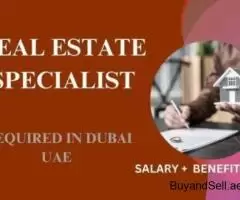 Real Estate Specialist Required in Dubai