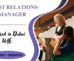 Guest Relations Manager Required in Dubai