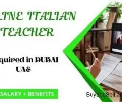 Online Italian Teacher Required in Dubai