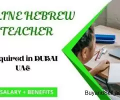 Online Hebrew Teacher Required in Dubai