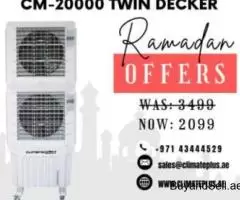 Climate Plus Twin Decker Air Cooler with 20000 m3/h air cooler