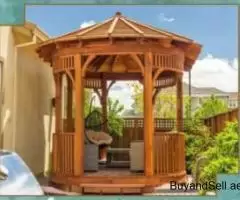 Teak Wood Gazebo Manufacturer in Uae | Meranti Wood Gazebo Uae.