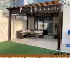 Red Meranti Wood Pergola Uae | African Teak Wood Pergol