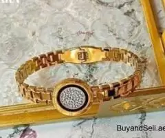 AED 50, Elegant Gold Coin Bracelet With Intricate Design