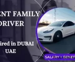 Urgent Family driver Required in Dubai