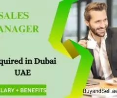 Sales Manager Required in Dubai