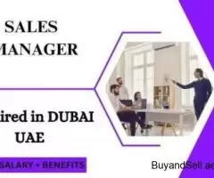 Sales Manager Required in Dubai