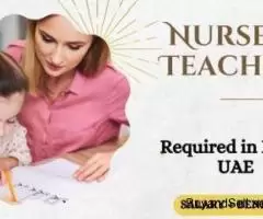 Nursery Teachers Required in Dubai