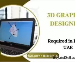 3D Graphic Designer Required in Dubai