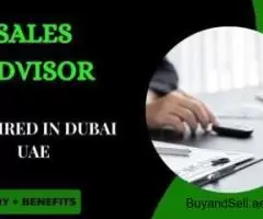 Sales Advisor Required in Dubai