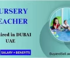 Nursery Teacher Required in Dubai