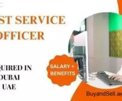 Guest Service Officer Required in Dubai