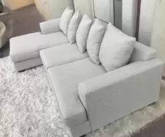 The One brand Kingston cream color lshape sofa