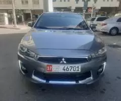 MITSUBISHI lancer 2.0 model 2016 brand new tyres and battery one year mulkiya valid.GCC