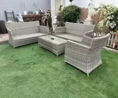 Rattan sofa set 2+1+1