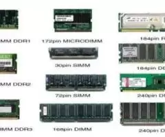 ALL TYPES OF RAM ARE AVAILABLE