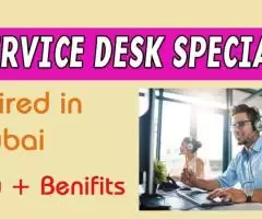 IT Service Desk Specialist Required in Dubai