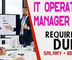 IT Operations Manager Required in Dubai