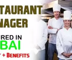 Restaurant Manager Required in Dubai