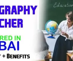 Geography Teacher Required in Dubai