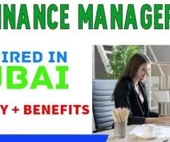 Finance Manager Required in Dubai