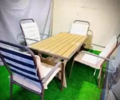 Beautiful outdoor dining table with chairs for sale