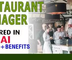 Restaurant Manager Required in Dubai