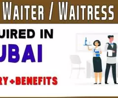 Waiter / Waitress Required in Dubai