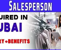 Salesperson Required in Dubai