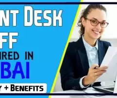 Front Desk Staff Required in Dubai